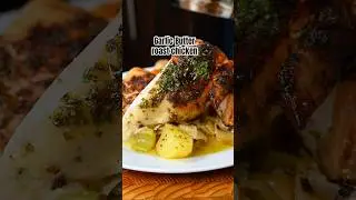 Super Tasty Garlic Butter Roast Chicken Dinner!! #easyrecipes #roastchicken #torontochef