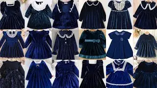 ✨ Latest Velvet Frock Designs for Baby Girls 2025&ndash;26 |1 to 12 years Baby Girl Velvet Dresses🖤