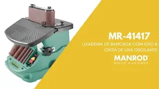 LIXADEIRA DE BANCADA COM EIXO E CINTA DE LIXA OSCILANTE MR-41417