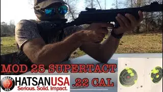 Unboxing Hatsan MOD 25 SuperTACT QE .22 Caliber Air Rifle Complete Review and Field Test