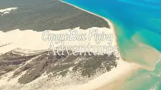 Flight over Sandy Cape - Fraser Island | Microlight Flying video Crayonbox Flying Adventures
