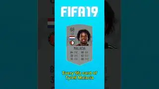 Every fifa card of Tyrell Malacia from fifa19-24🇳🇱#shorts #football #fifa #fut #fc24 #Malacia