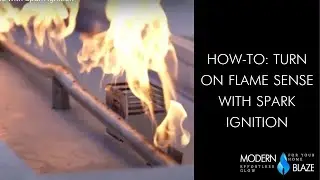 HOW TO  Turn On Flame Sense with Spark Ignition