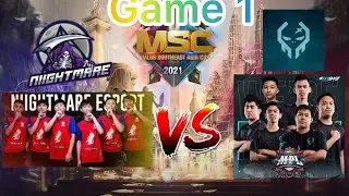 Execration (PH) vs Nightmare esports (LAO) - Game 1 (MSC 2021)