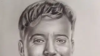 How to do realistic portrait drawing #art #drawing