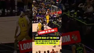 LeBron HEAD at the RIM DUNK at 41👽