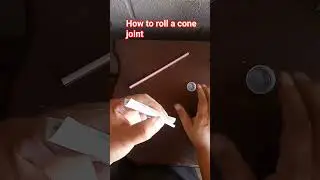 How to roll a pre rolled cones joint #rolledcones #prerolledcones #cigarette