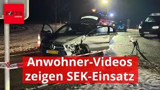 Nach Schüssen auf Beamte: Anwohner-Videos zeigen SEK-Einsatz
