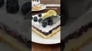 ✨ No-Bake Lemon Blueberry Delight recipe✨❤️|syedasanakitchen| #lemonblueberrydelight #shortsviral