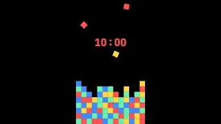 10 Minute Timer ⏳ ASMR Falling Bricks Countdown