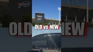 Side by side of current and future Highmark Stadium - homes of Buffalo Bills #bills #nfl #shorts