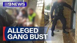 Queensland police bust alleged criminal gang during raids | 9 News Australia