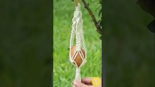 🐰Crie um Suporte de Macram&ecirc; Incr&iacute;vel para P&aacute;scoa! #macrame #macrametutorial #pascoa