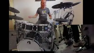 Drumcover Oli Schulte &bdquo;flesh and blood&ldquo; - George Lynch played on GEWA G9 e-drums