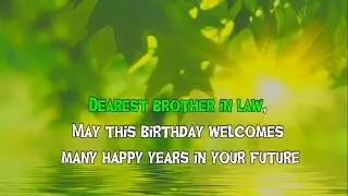 Happy Birthday Brother in Law || Birthday wishes for brother in law