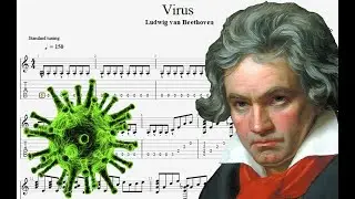 Beethoven Virus - guitar tab full