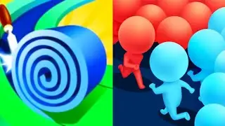 Count Master 3D vs Spiral Roll 3D - All Level Satisfying Mobile Games...