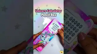 Calculator Pencil Box, Unicorn Compass, Geometry Box, School ka Saman #shorts #safa #shafa