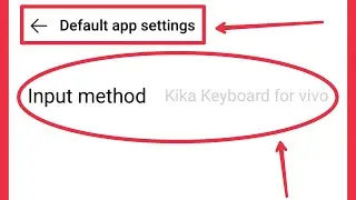 How To Set Default input method Keyboard Settings in Vivo V15 Pro