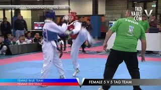 Sydney TKD Festival 2018 Female 5v5 Tag Team