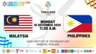DAY 7 | LIVE🔴 33rd SEAGAMES 2025 - CRICKET SPORT | 11:00 AM | MALAYSIA VS PHILIPPINES | T10 | MALE