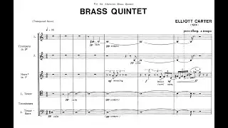 Carter - Brass Quintet [score]