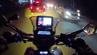 Night Ride on a Motorcycle | Ongata Rongai with Future Eyes F150 Lights
