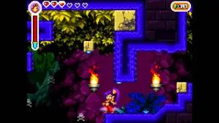 Shantae: Risky's Revenge - Fireball Double Jump onto Polyp Bay Cave Block