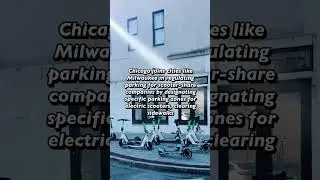 Scooter Parking in Chicago #chicago #scooter #wrigleyville #cityplanning #illinois #midwest