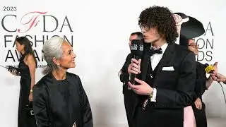 Maria Cornejo on Receiving the Lifetime Achievement Award | 2023 CFDA Awards with Reece Feldman