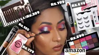 Affordable Amazon Makeup try on Haul ✨ | Mars cosmetics/ Blue heaven / Magnetic eyelashes |