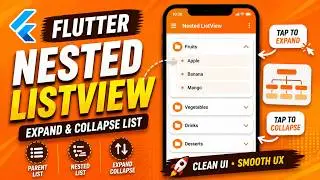 🐞 FLUTTER ANDROID ~ 🐞NESTED LIST VIEW ~ 🐞TUTORIAL