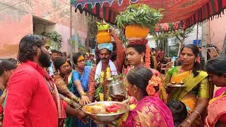 Surya Bonam at Yellamma Laggam | Golnaka sai Bonam | surya bonam 2022