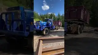 High-Speed Unload: Winch Tractors & Bed Trucks in Action! 🚚💨