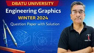 DBATU | Engineering Graphics | Question Paper Solution | Toshib Tutorials