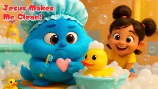 🛁 Singing in the Shower with Jesus | Christian Kids Bath Time Song ✨❤️