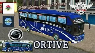 NEW YEAR SPECIAL LIVERY 💫💫🎄 || ORTIVE BHARATBENZ || BUSSID || GAMEPLAY || LIVERY FOR SRIKANDI SHD