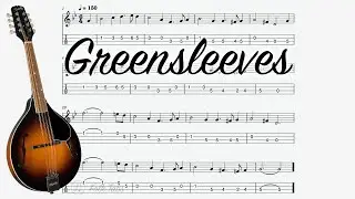 Greensleeves - Mandolin Tab