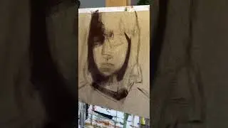 Self portrait painting Timelapse #painting #selfportrait #portraitpainting #paintingtimelapse #art