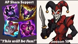 Shaco Support | Season 16 | Absolute Madness in Low Elo | #leagueoflegends #riotgames #gaming #lol