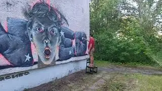 Graffiti-writing on the abandoned site by SPASIBO crew!!! SPSB райт на забросе от команды Спасибо!!!