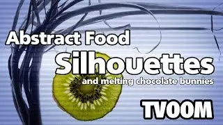 Abstract Food Silhouettes & Melting Chocolate Bunnies // // Abstract-challenge July 2019