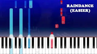 Raindance (Best Part)(Easier Piano Tutorial) Dave, Tems