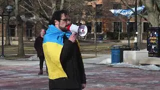Supporters gather for Ukraine rally on UM Diag