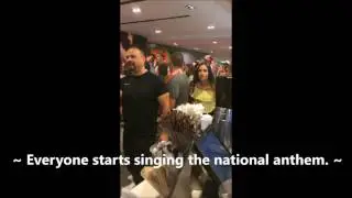 Wild Hungarian Football Fans Invade McDonalds After Portugal Match. June 22, 2016