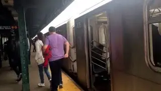 IRT Jerome Avenue Line: Manhattan Bound R142A (4) Train at 161st Street-Yankee Stadium