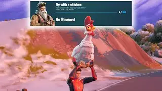 Fly with a chicken - Fortnite Winterfest Guide