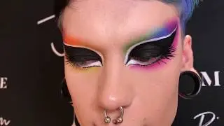 Rainbow Eye Drag Makeup Guide with Morphe Cosmetics