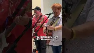 Breaking character at Camp Margaritaville