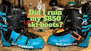 Destroying my brand new ski boots: Modifying the Scarpa Quattro